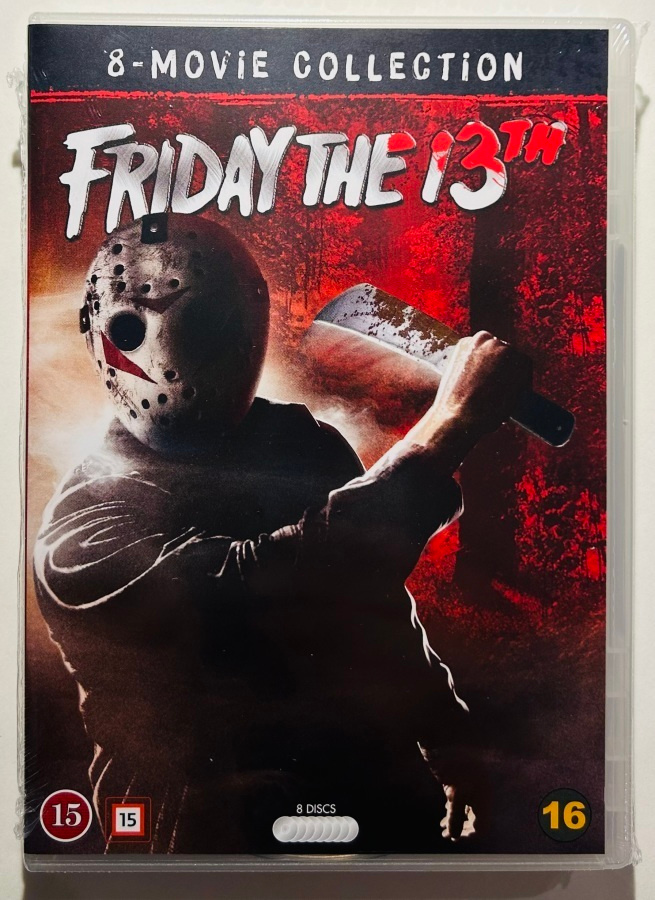 FRIDAY THE 13th - 8-elokuvaa - DVD Boxi, uusi
