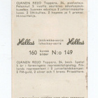 Purkkakuva Hellas JÄÄKIEKKO-sarja n:o 149 REIJO UJANEN. Tapp - pikkukuva 2