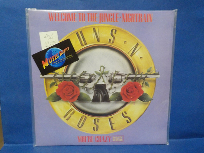GUNS N ROSES - YOU RE CRAZY EX+/M- UK -88 12" SINGLE LP