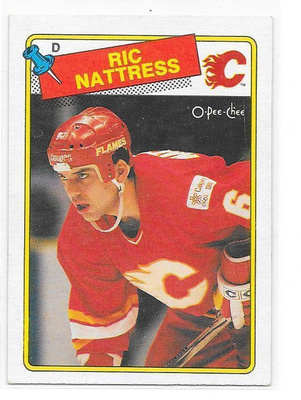 1988-89 OPC #238 Ric Nattress Calgary Flames RC