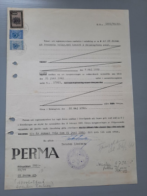 leimamerkki Perma oy tavaramerkin rekisteröinti v-50