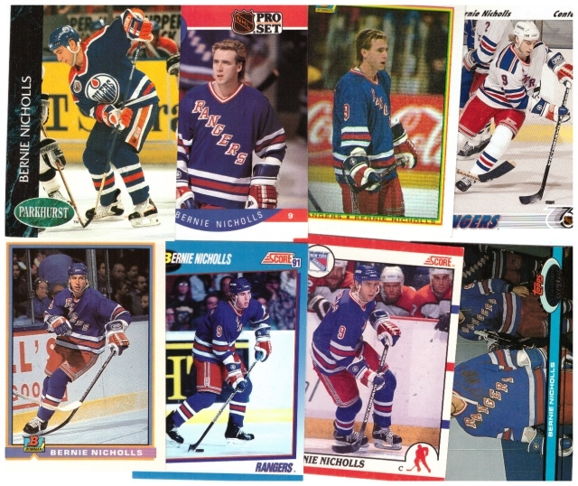 8 x Legeda BERNIE NICHOLLS  Oilers, Rangers