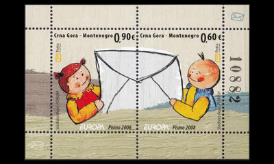 Montenegro 168-9BL7 ** Europa kirje (2008)