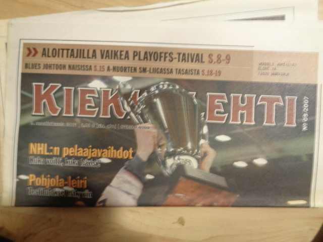 Kiekkolehti Nro 9/2007 (13.11)