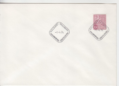 FDC 1974 M63 50p leijona.