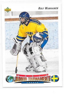 1992-93 Upper Deck #223 Rolf Wanhainen Sweden MV RC