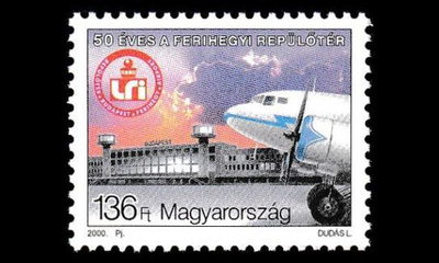 Unkari 4590 ** Ferihegyn lentokenttä 50v (2000)