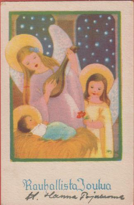 H Sjöstedt Enkelit ja Jeesus-lapsi