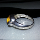 Vintage hopea Citrine kivi sormus 925 - pikkukuva 3