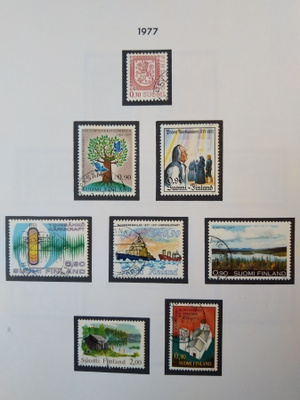 1977 Suomi postimerkki 8 kpl
