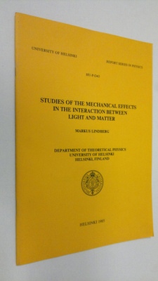Markus Lindberg : Studies of the mechanical effects in th...