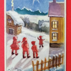 Vanha joulukortti kulk. 1954 - pikkukuva 1