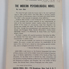 Leon Edel : The modern psychological novel - pikkukuva 2
