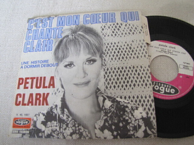 Petula Clark c'est mon qoeur qui change clair 7 45 Ranska'69