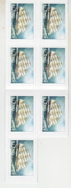 Åland  7X 0,55€ Pommern postituoreena.