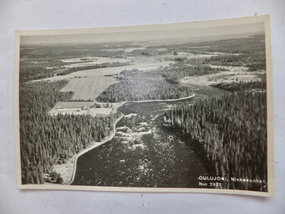 VANHA Postikortti Oulujoki 1930-l Karhumäki