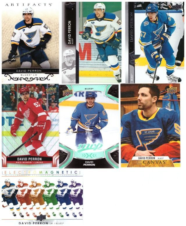 7 x DAVID PERRON St. Louis Blues, Red Wings sis. 2 x Erikois