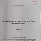 Marika Lyly : Added ss-glucan as a source of fibre for co... - pikkukuva 3