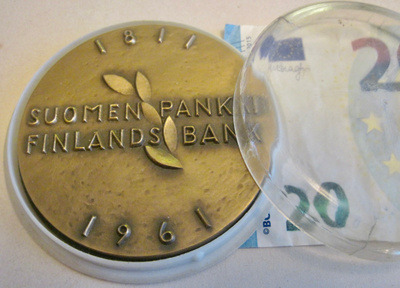 VANHA Mitali Suomen Pankki 1811 - 1961 Eino Räsänen