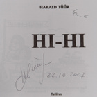 Harald Tuur : HI-HI (signeerattu) - pikkukuva 2