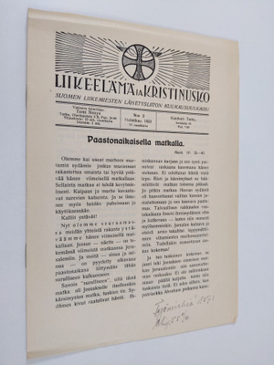 Liike-elämä ja kristinusko n:o 2/1933