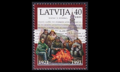 Latvia 538 ** Uusi itsenäisyys 10v (2001)