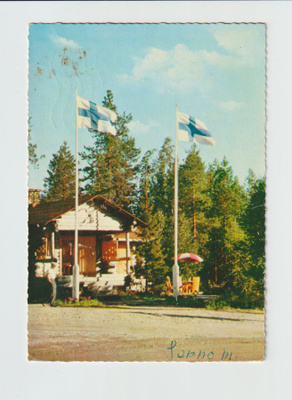 Postikortti, ROVANIEMI, Napapiirin maja v 1961