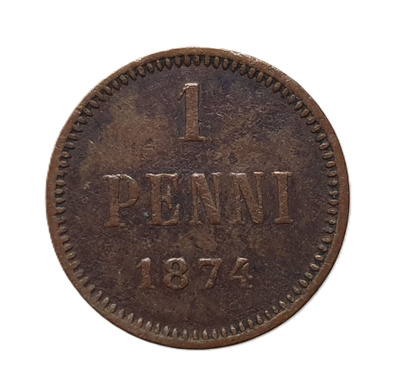 1 penni 1874