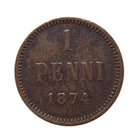 1 penni 1874 - pikkukuva 1
