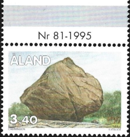 ÅL 1995 Yleismerkit  3,40 mk välilöpari numero ** LaPe 093