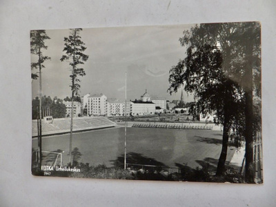 VANHA Postikortti Kotka Stadion 1950-l
