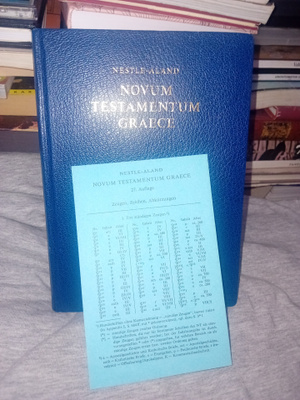 Nestle - Aland : NOVUM TESTAMENTUM GRAECE ( SIS POSTIKULU