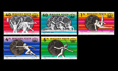 Unkari 3164-8 ** Montrealin olympialaisten mitalisteja (1976