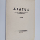 Ajatus 22 : Suomen filosofisen yhdistyksen vuosikirja 1959 - pikkukuva 1