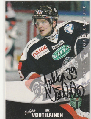 2004/05 Cardset Signature Jukka Voutilainen , HPK