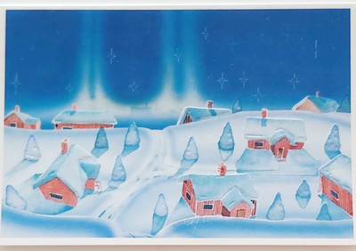 "KYLÄ KAUPUNGIN LAIDALLA"-2-os. JOULUKORTTI