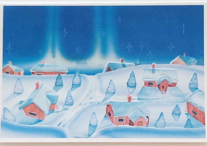 "KYLÄ KAUPUNGIN LAIDALLA"-2-os. JOULUKORTTI
