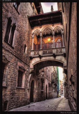 Katu Barcelonassa (isohko kortti)