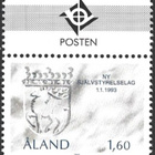 Ål 1993 Itsehallintolaki 1,60 mk välilöpari logo ** LaPe 065 - pikkukuva 1