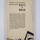 Pentti Holappa : Matti ja Maija eli Tunteet ja kasvatus :... - pikkukuva 2