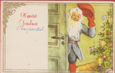 Jenny Nyström Tonttu ovella