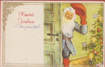 Jenny Nyström Tonttu ovella