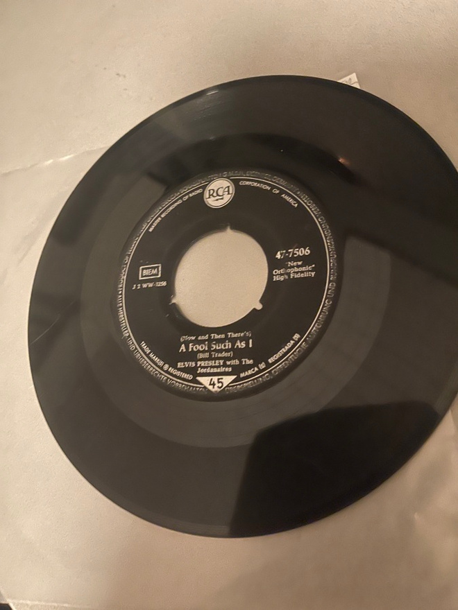 ELVIS PRESLEY: A Fool Such I * I Need Your Love Tonight *