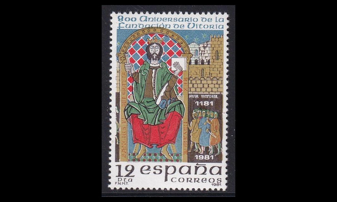 Espanja 2508 ** Kaupunki Vitoria 800v (1981)
