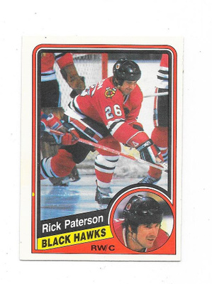 1984-85 OPC #44 Rick Paterson , Chicago Blackhawks