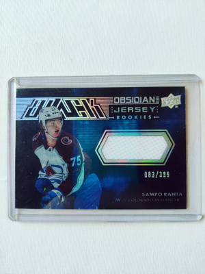 Sampo Ranta - 21-22 UD Black Obsidian Rookies Jersey /399