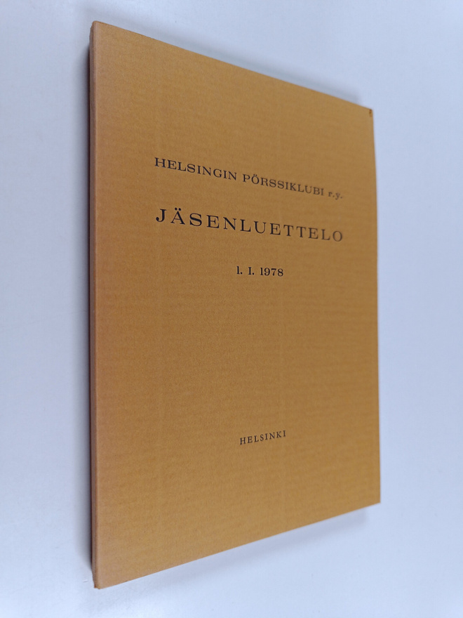 Helsingin pörssiklubi : Jäsenluettelo 1.1. 1978 = Helsing...