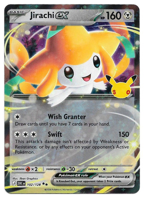 Jirachi ex 102/128 Pokemon TCG