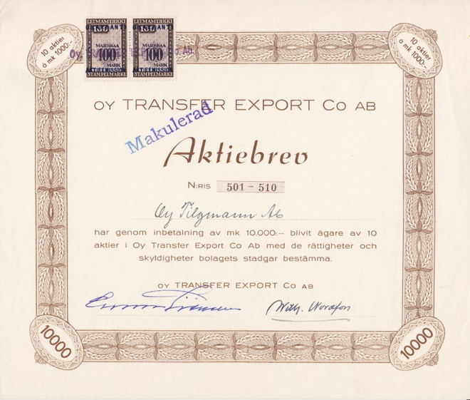 OKK 1946 Transfer Export Oy, Turku