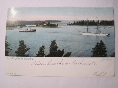 VANHA Postikortti Ahvenanmaa 1904